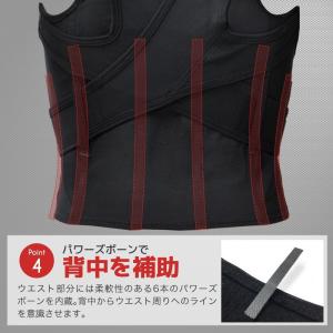 パワーズドクター 背筋矯正ベルト 補正ベル 男...の詳細画像5
