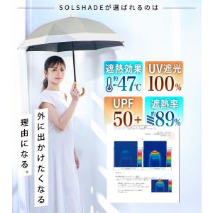日傘 折りたたみ傘 完全遮光 -47℃の遮熱効...の詳細画像2