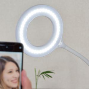 LED 卓上ライト リング型 デスクライト 目...の詳細画像3