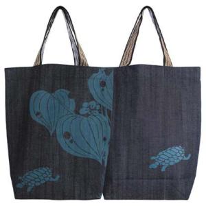 デニムトートバッグ 伊藤若冲 カブトムシ レトロ : 倉敷屋 - 通販