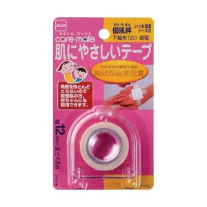 ニトムズ株式会社 ケアメイト 優肌絆 不織布 WH 細（幅12mm×長さ4.5m） ＜肌にやさしいテープ＞