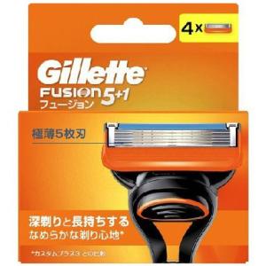 【メール便で送料無料 ※定形外発送の場合あり】 株式会社　P＆G　ジレット フュージョン マニュアル 替刃 4個入