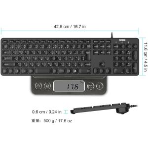 Arteck USB 有線 ワイヤー キーボー...の詳細画像3
