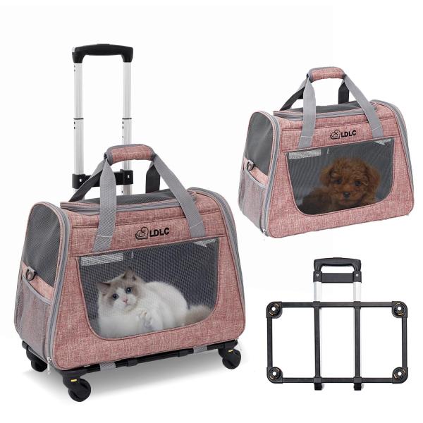 VanderHOME 猫 キャリー バッグ ペットキャリー バッグ ペットトロリーバッ 4way 手...