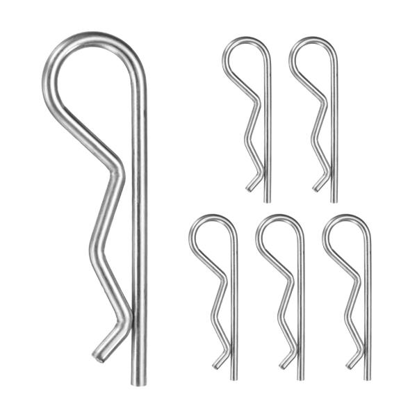 M METERXITY 6個入り R字型コッターピン M3x65mmステンレススチールヘアピンハード...