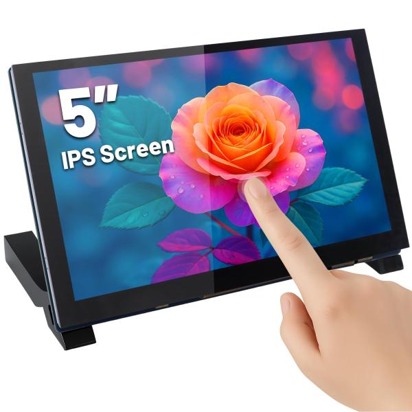 ELECROW 5インチ タッチモニター Raspberry Pi用 800×480 IPS DSI...