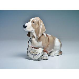 Royal Copemhagen ロイヤルコペンハーゲン イヤーフィギュリン 1998年 バセットハウンドドッグ 犬 動物 【中古】