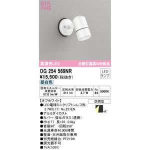 オーデリック照明器具 屋外灯 スポットライト OG254569NR （ランプ別梱包）『OG254569#＋NO257EN』  LED 期間限定特価｜kurashinoshoumei