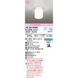 【インボイス対応店】オーデリック照明器具 浴室灯 OW269045BR （ランプ別梱包）『OW269...