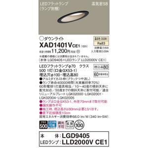法人様限定】パナソニック XAD3100NK CE1 LEDダウンライト 埋込穴φ100