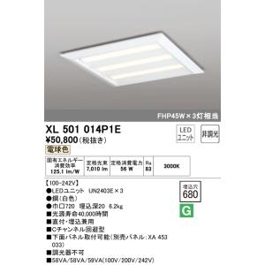 オーデリック照明器具 ベースライト 一般形 XL501014P1E （光源ユニット別梱包）『XL50...