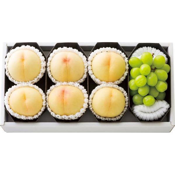 シャインマスカット＆桃詰合せ 2667069【直送品】［送料無料］（※発送は7月上旬〜）