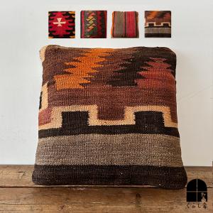 クッションカバー キリムパッチワーク 40×40cm Old Kilim Cushion