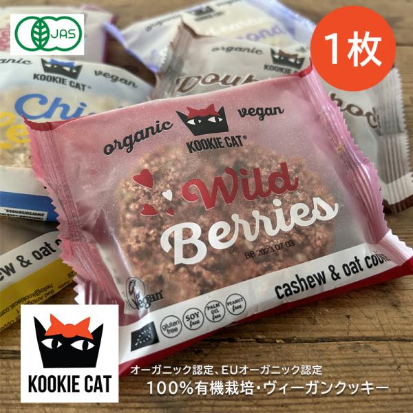 【１枚売り】クッキーキャット オーガニック ヴィーガン ビーガン 砂糖不使用 スーパーフード 植物性...