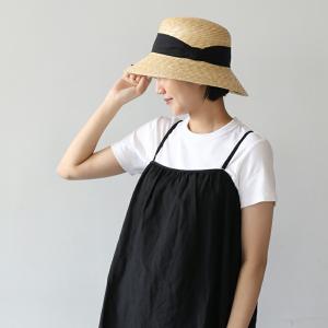 田中帽子店 Anika アニカ 麦わら帽子 紫...の詳細画像2