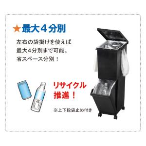 爆買 ゴミ箱 ユニード分別スリム2段 55S ...の詳細画像3