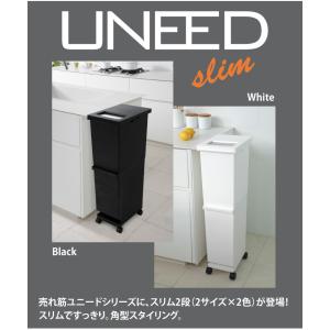 ゴミ箱 ユニード分別スリム2段 36S トンボ...の詳細画像1