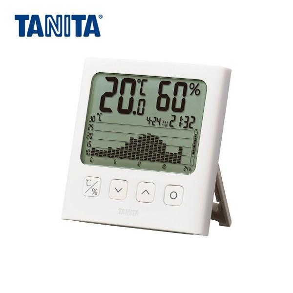 タニタ グラフ付きデジタル温湿度計 TT-580 （ホワイト）