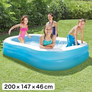 爆買 INTEX スイムセンター ファミリープール 200×147×46cm U-57180 パール金属