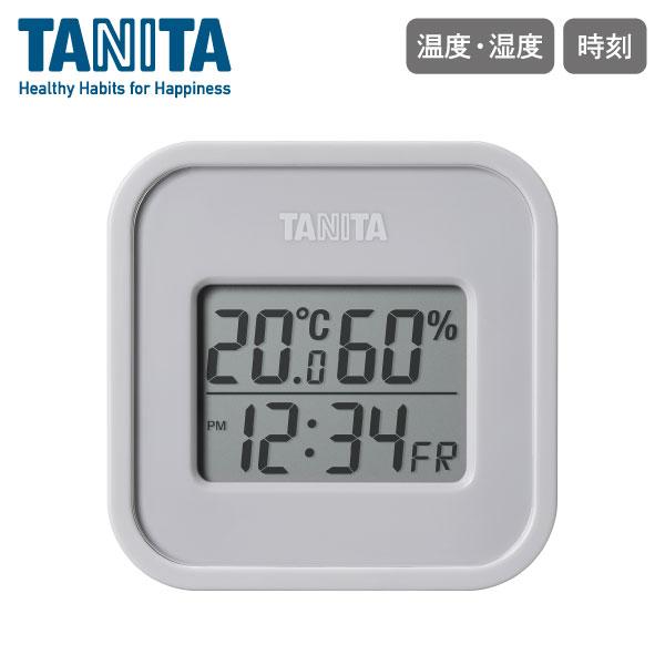 タニタ デジタル温湿度計 ウォームグレー TT-588-GY TANITA 温湿度計