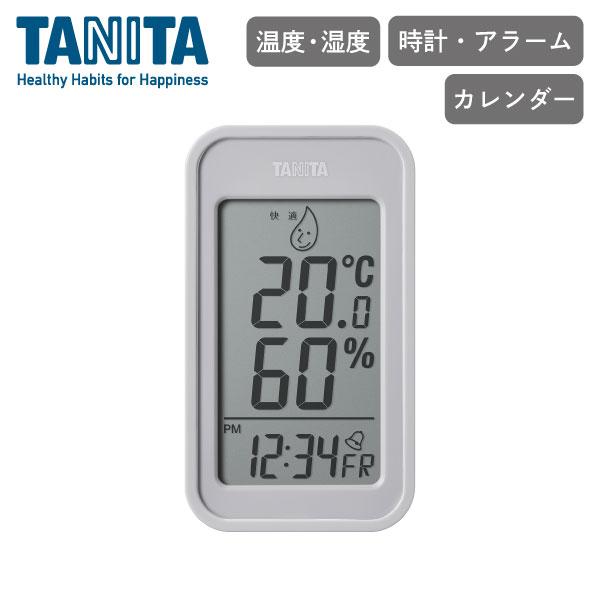 タニタ デジタル温湿度計 ウォームグレー TT-589-GY TANITA 温湿度計