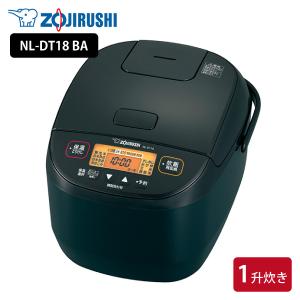 象印 マイコン炊飯ジャー 極め炊き NL-DT18 BA 1升 ブラック 炊飯器 炊飯ジャー 1升炊き マイコン炊飯器 NLDT18 黒厚釜 同梱不可｜kurashiya