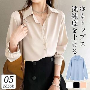 ブラウス レディース 長袖 春秋 長袖シャツ ト...の商品画像