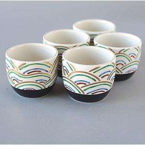 山中漆器 TAKUMI 〜匠〜 漆芸コースター コースター3P 赤富士 波 風神