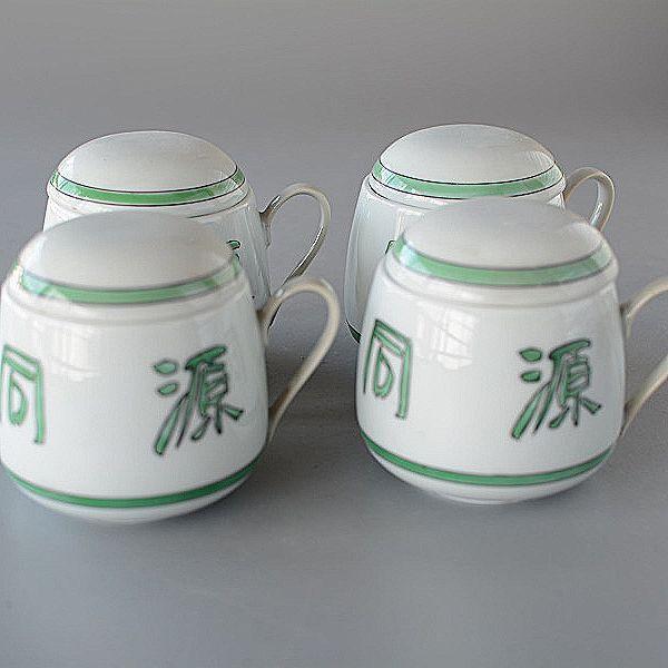 茶碗蒸し碗 蓋つきカップ 4個セット 薬食同源 スープカップ