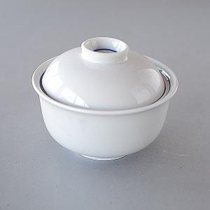蓋つき碗 白 藍ライン 深型 煮物碗 汁椀 : 暮らしの器 - 通販 - Yahoo