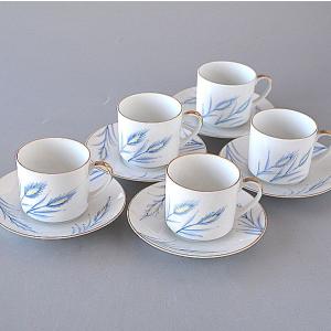 コーヒーカップソーサーセット5客 和 箱付 おしゃれ 和モダン 有田焼