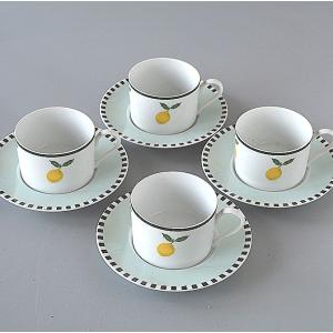 ティカップ＆ソーサー 2客セット ベージュ塗分け コーヒー紅茶兼用