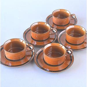 コーヒー カップソーサー美濃焼き 清山窯 志野焼木箱入り プレゼント