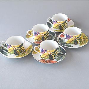 カップ＆ソーサー フォーシーズン 秋 5客セット コーヒー紅茶兼用