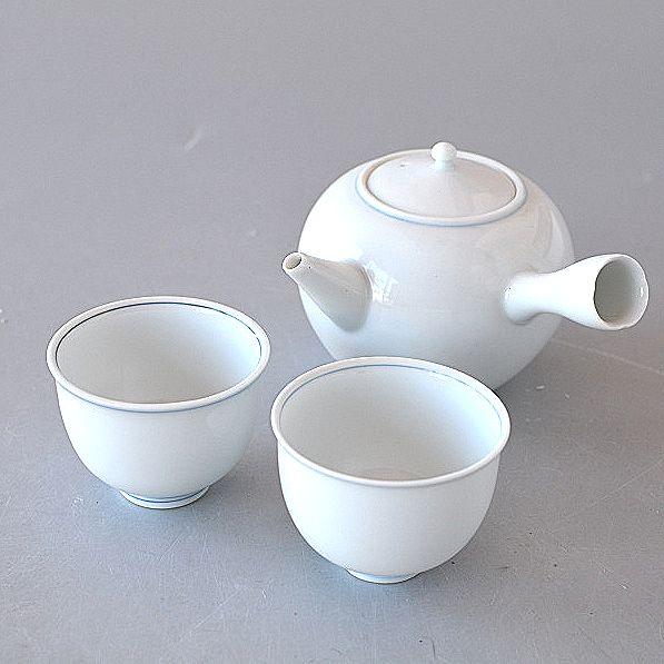 急須 ポット 中国茶器セットA 茶杯2個 高級白磁