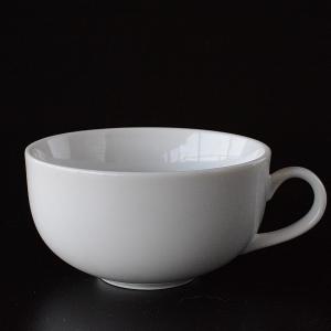 シンプルな白いスープカップ&ソーサーの詳細画像5