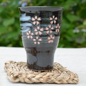 焼酎カップ フリーカップ 湯飲み 夜桜の詳細画像1