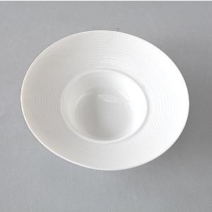 洋食器 平型 リム スープ皿 中皿 24cm 白い食器 日本製 美濃焼