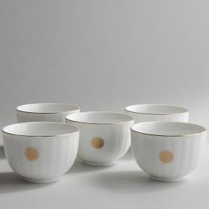 湯のみ 湯呑み 汲み出し お福茶碗 5客セット 中村与平作 お多福汲出し