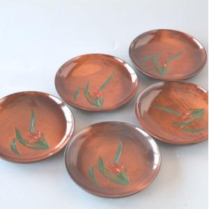 茶托 木製 5枚セット yu091-5