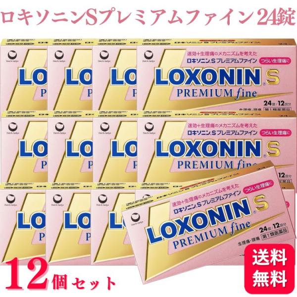 第1類医薬品 12個セット 第一三共ヘルスケア ロキソニン S プレミアムファイン 24錠 痛み止め