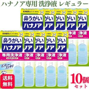 10個セット 小林製薬 鼻うがい ハナノア 専用洗浄液 レギュラータイプ 500ml 鼻洗浄