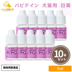 10個セット 千寿製薬 パピテイン 5ml 犬猫用 目薬 動物用医薬品