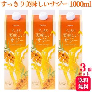 3本セット  SajiOne すっきり美味しいサジー 1000ml サジー 鉄分補給 アミノ酸 リンゴ酸 ミネラル ドリンク ゆず オレンジ 飲みやすいサジージュース