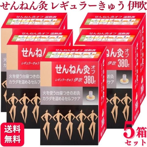 5箱セット セネファ せんねん灸オフ レギュラーきゅう 伊吹 380点 せんねん灸