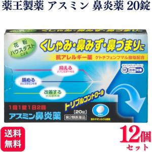 第2類医薬品 12個セット 薬王製薬 アスミン鼻炎薬 20錠 抗アレルギー薬｜くらし応援本舗(くらしドラッグ)Yahoo!店