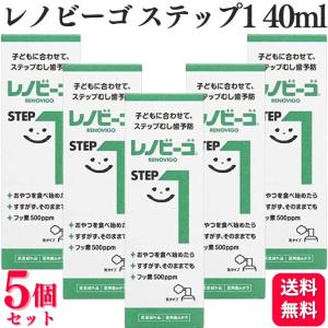 5個セット ゾンネボード製薬 レノビーゴステップ1 40ml フッ素 泡
