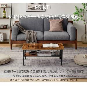 【5%OFFクーポンあり!!】ローテーブル 棚...の詳細画像1