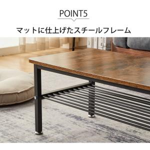 【5%OFFクーポンあり!!】ローテーブル 棚...の詳細画像5