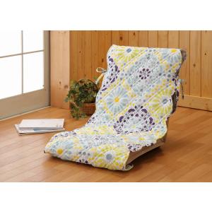 パッチワーク調キルト座椅子カバー : はぴねすくらぶYahoo!ショップ